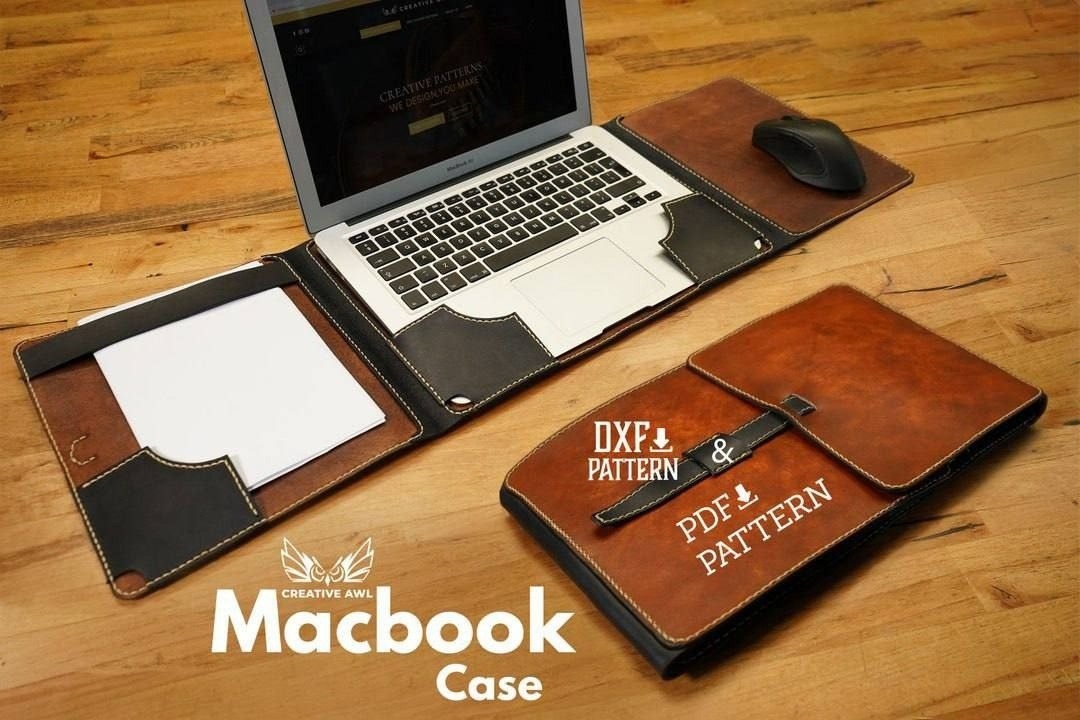 Выкройка кожаной папки/кейса для документов под Macbook